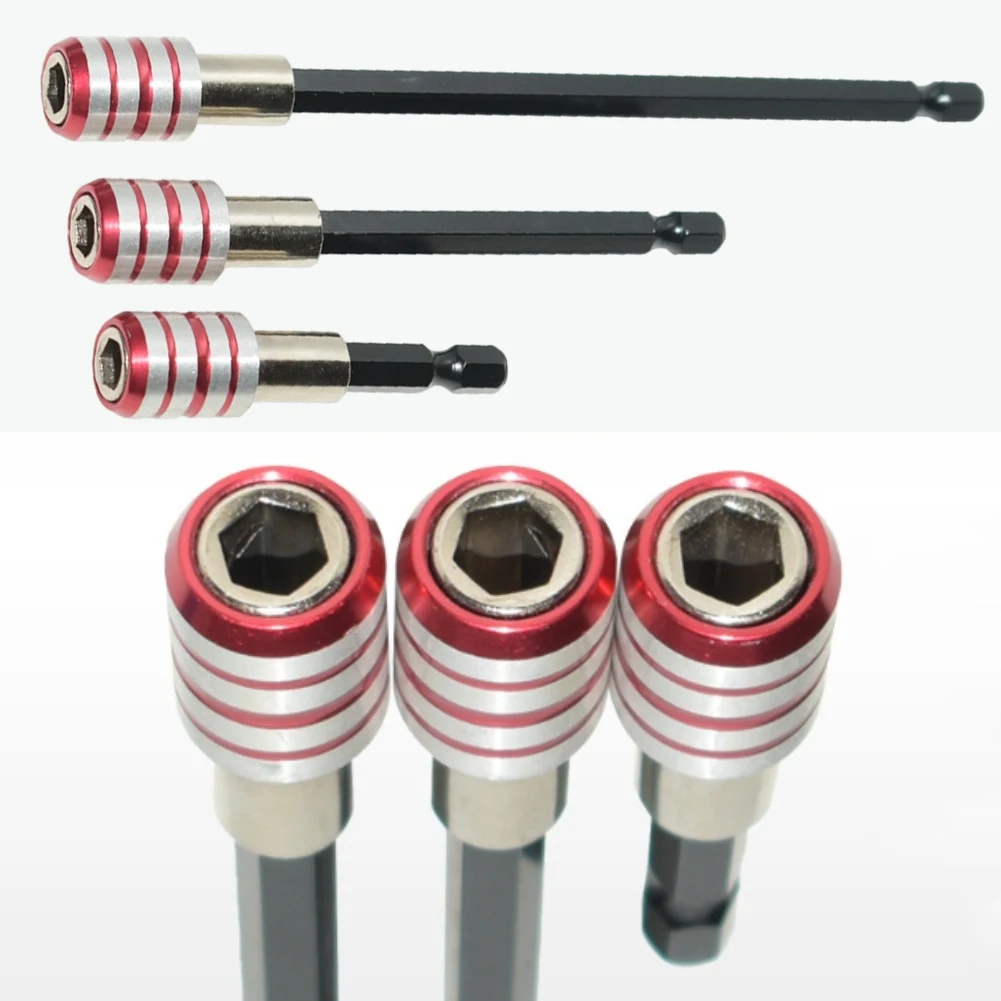 60 100 150mm Self Locking Connecting Rod Hex Shank Quick Change Extension Bar For Screwdriver Power Tool Accessories Set