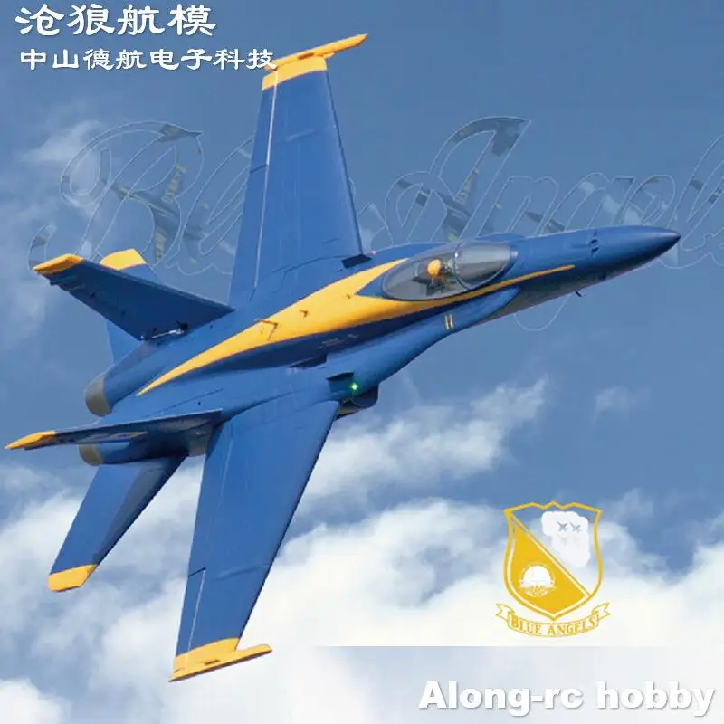 Freewing 1034 mm spanwijdte F18 F/A Hornet Blue Angels 90 EDF Jet PNP of Kit + servo Intrekbaar F-18 C Vliegtuig Vliegtuig RC Model Hobby