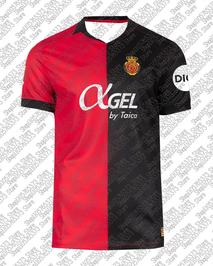 26-27 Herren Kinder Jungen Spanien Top Erwachsenen Heimtrikot Fußball Spiel Sport R-RCD Mallorca Heim Herren Trainings Atmungsaktives Fußballtrikot