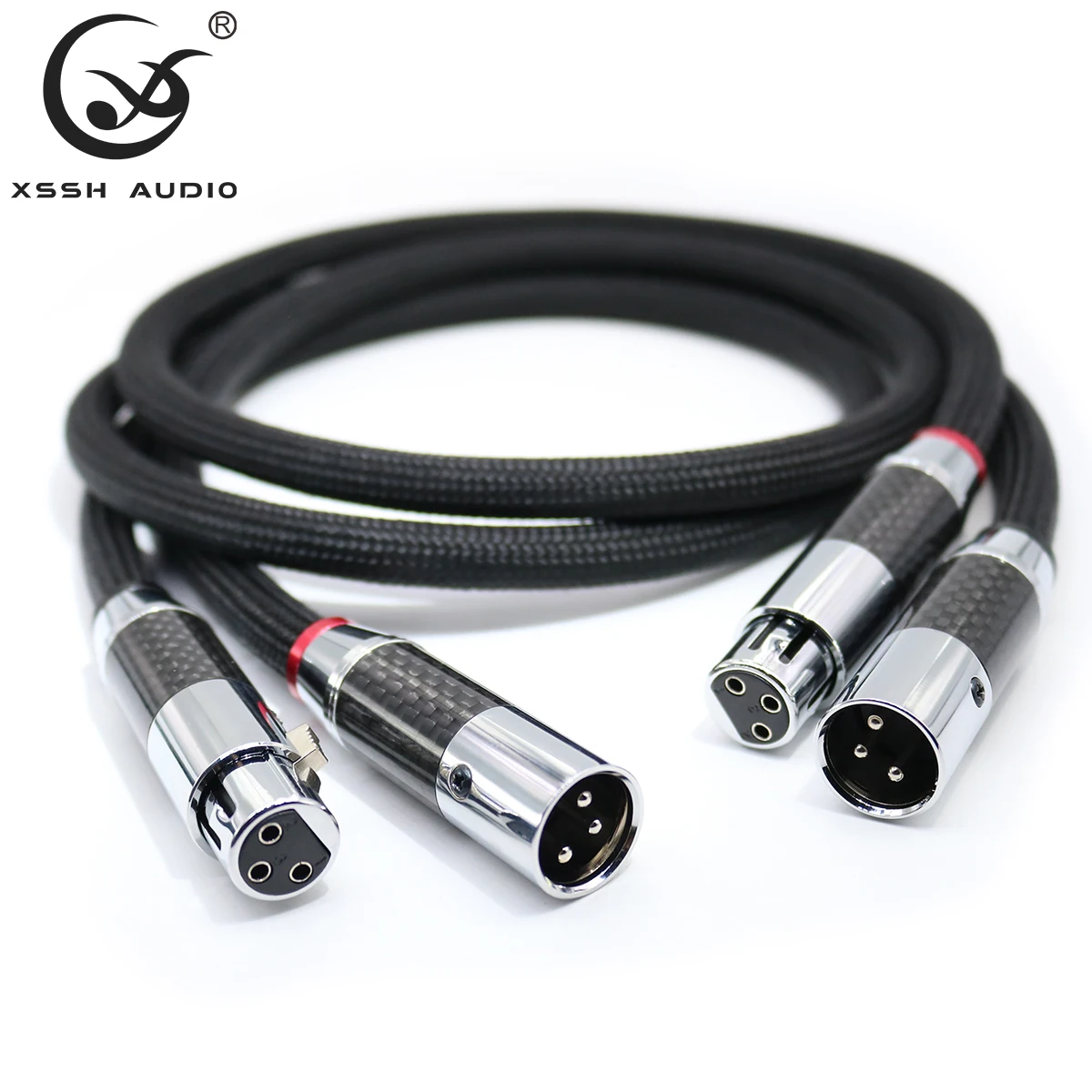 XLR Cable XSSH Hi-end HIFI FA-220 PVC 2 Core Pure Copper OFC PCOCC Female XLR to Male XLR RCA Wire Signal Line RCA Audio Cables