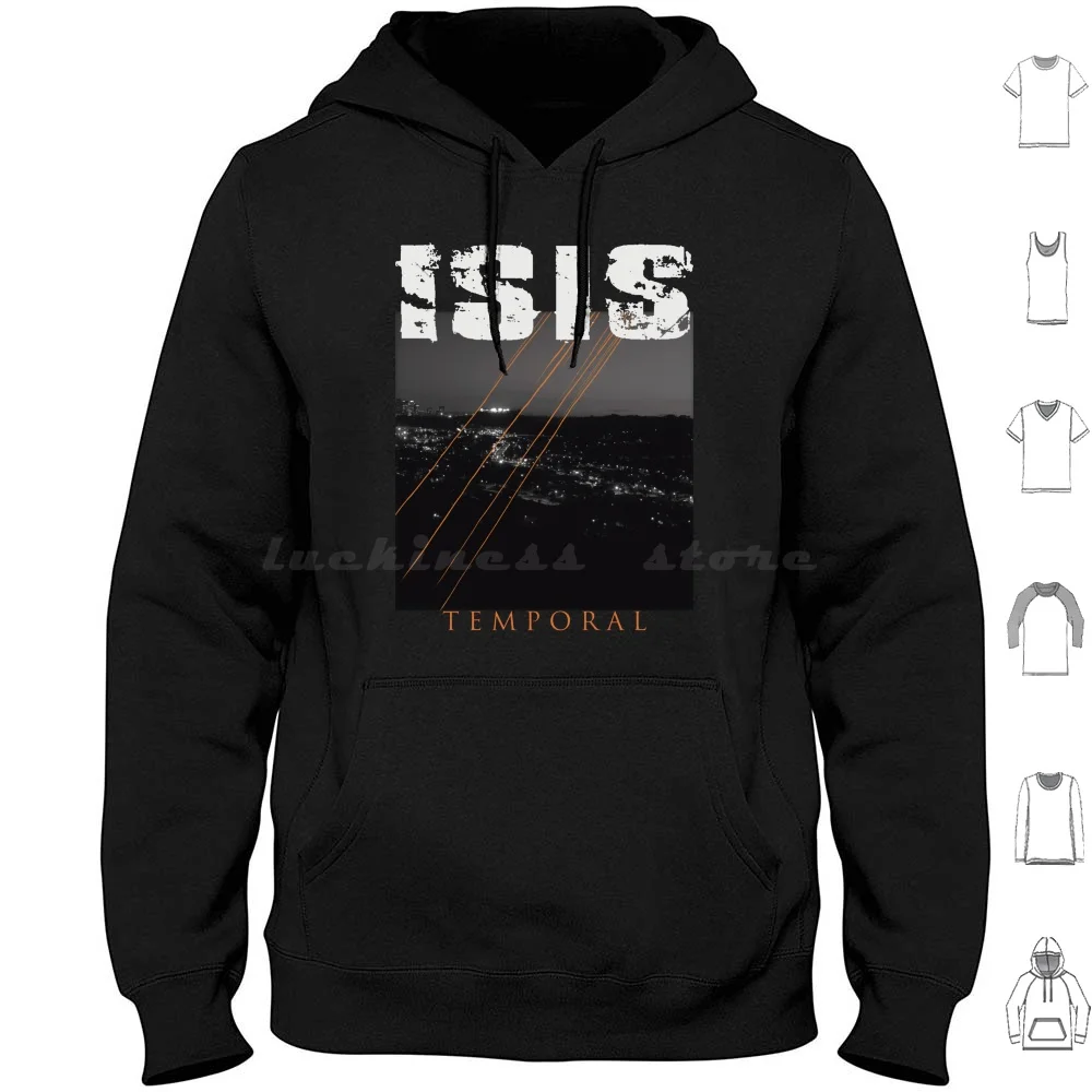 Temporal-Post Metal-Sludge Metal Hoodies Long Sleeve Post Metal Black Metal Sludge Metal Heavy Metal