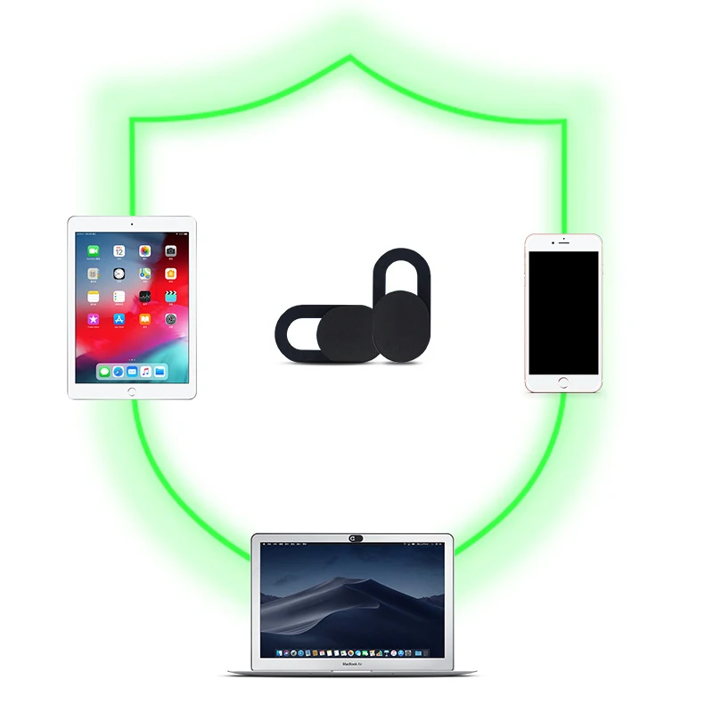 غطاء كاميرا الويب مصراع مغناطيسي منزلق غطاء كاميرا بلاستيكي لأجهزة iPad اللوحية والكمبيوتر المحمول وكاميرا الكمبيوتر وعدسات الهاتف المحمول وملصق الخصوصية