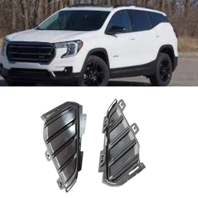 

Car Front Fog Light Cover Without Holes For GMC Terrain 2018-2021 23394896 23394897 Fog Light Bezel Trim-A79P