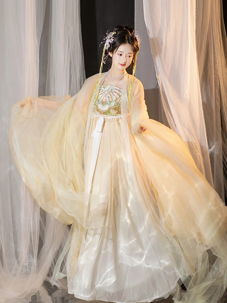 Weyue Tang Sle Hanfu Women's Summer New Version Large Sve irt een Ancient Costume Daily Original Kozi Skirt - Image 4