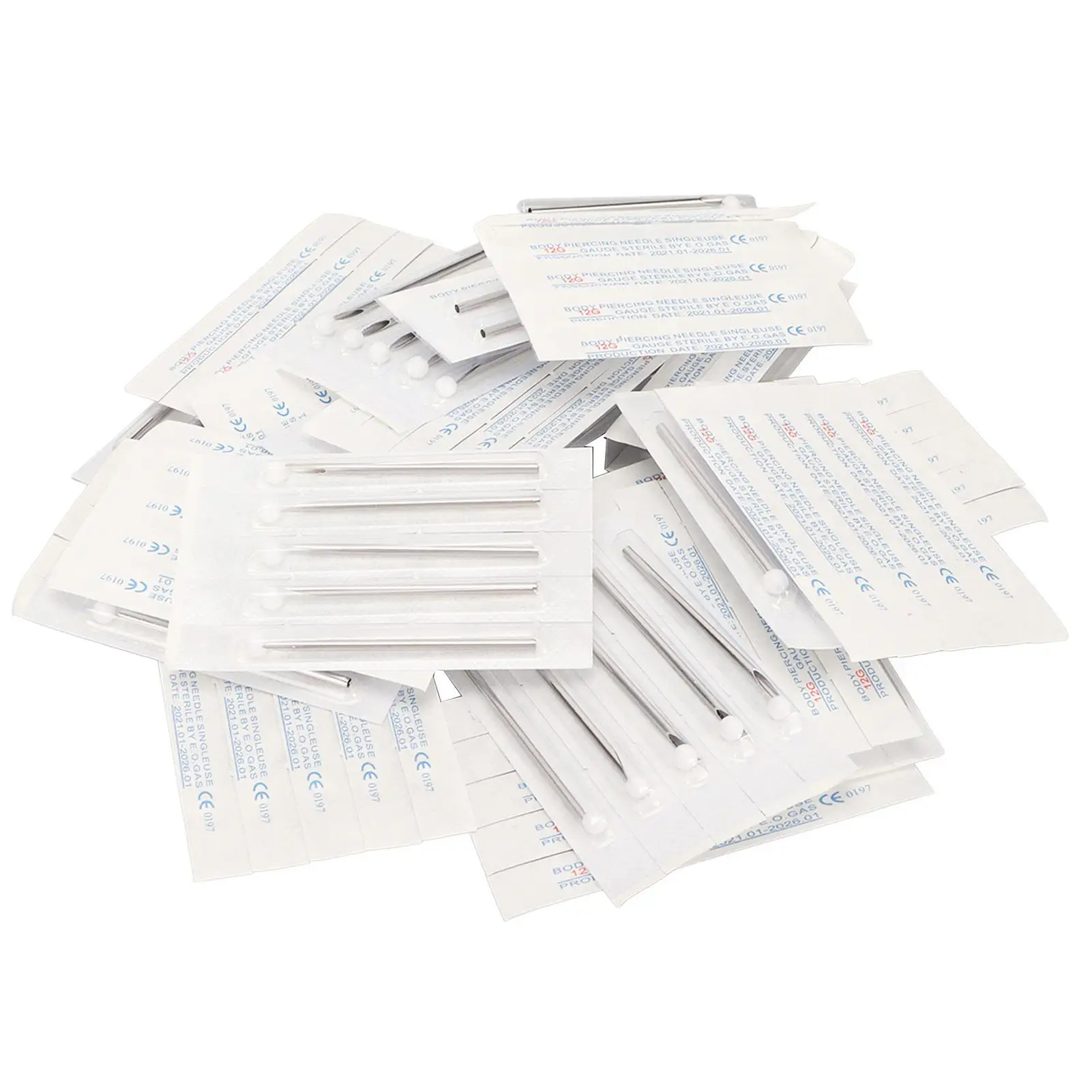 Sponge Head Body Piercing Needles for tongue Piercing - Safe & Easy Applicator