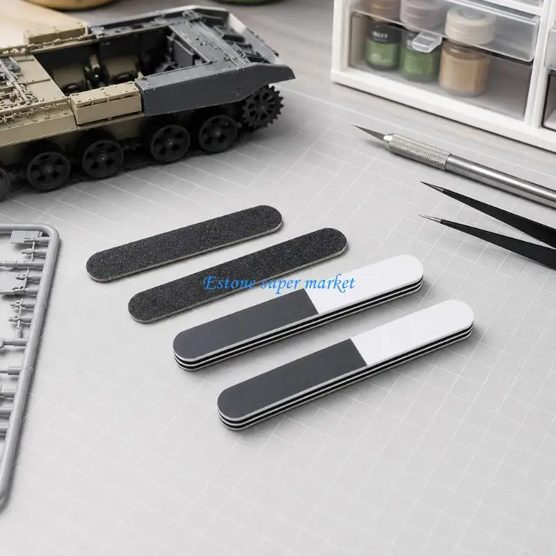 090B Narrow Hand Sanding Sticks Polishing Tool for Model Builders Detail Finishing