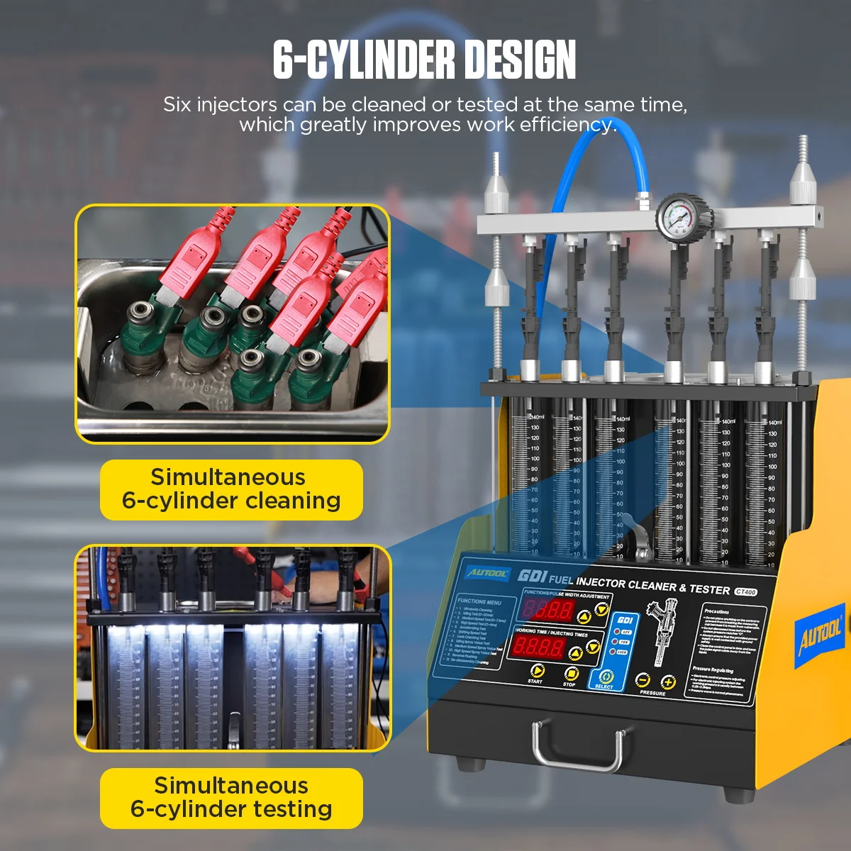 CT400 GDI EFI FSI Auto Fuel Injector Cleaner Tester Machine Manufacturer