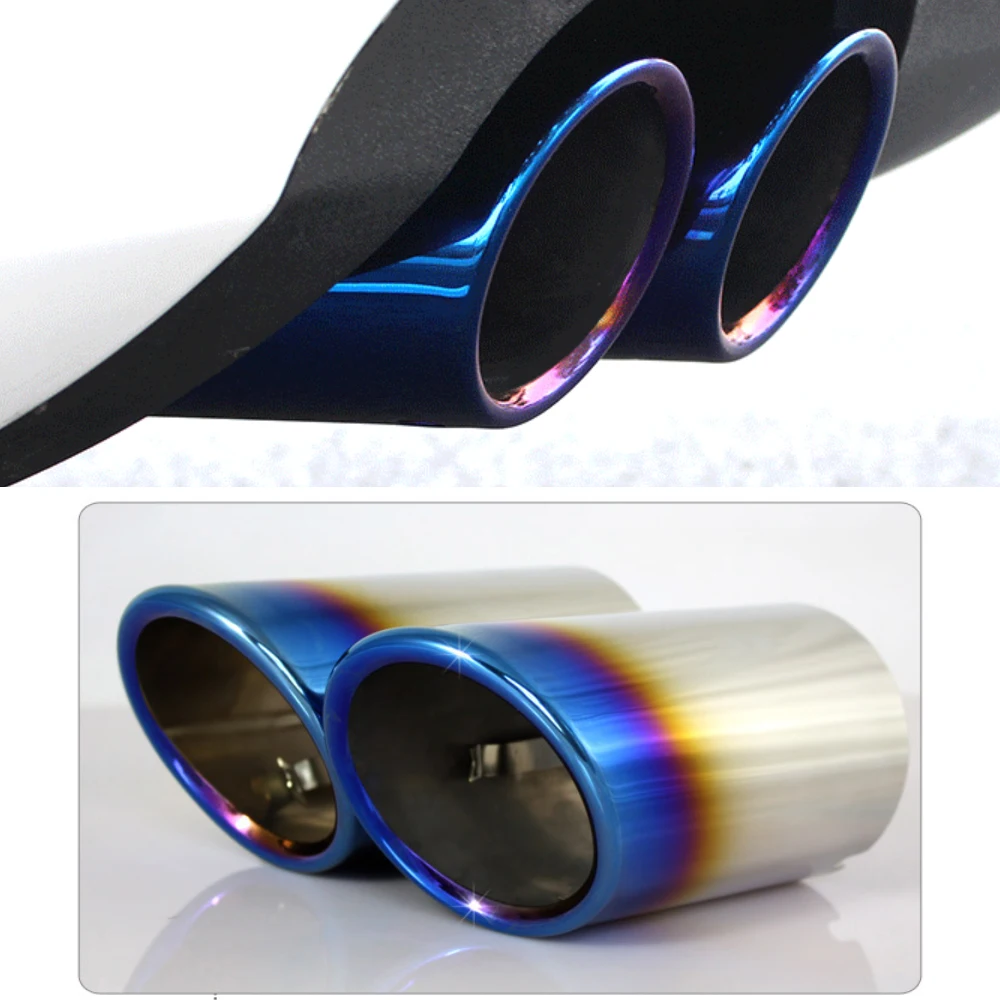 

Car Exhaust Pipe Stainless Steel Muffler Pipe Tip Cover Accessories for AUDI A4B8 A3 A1 Q5 for Volkswagen Passat B7 CC