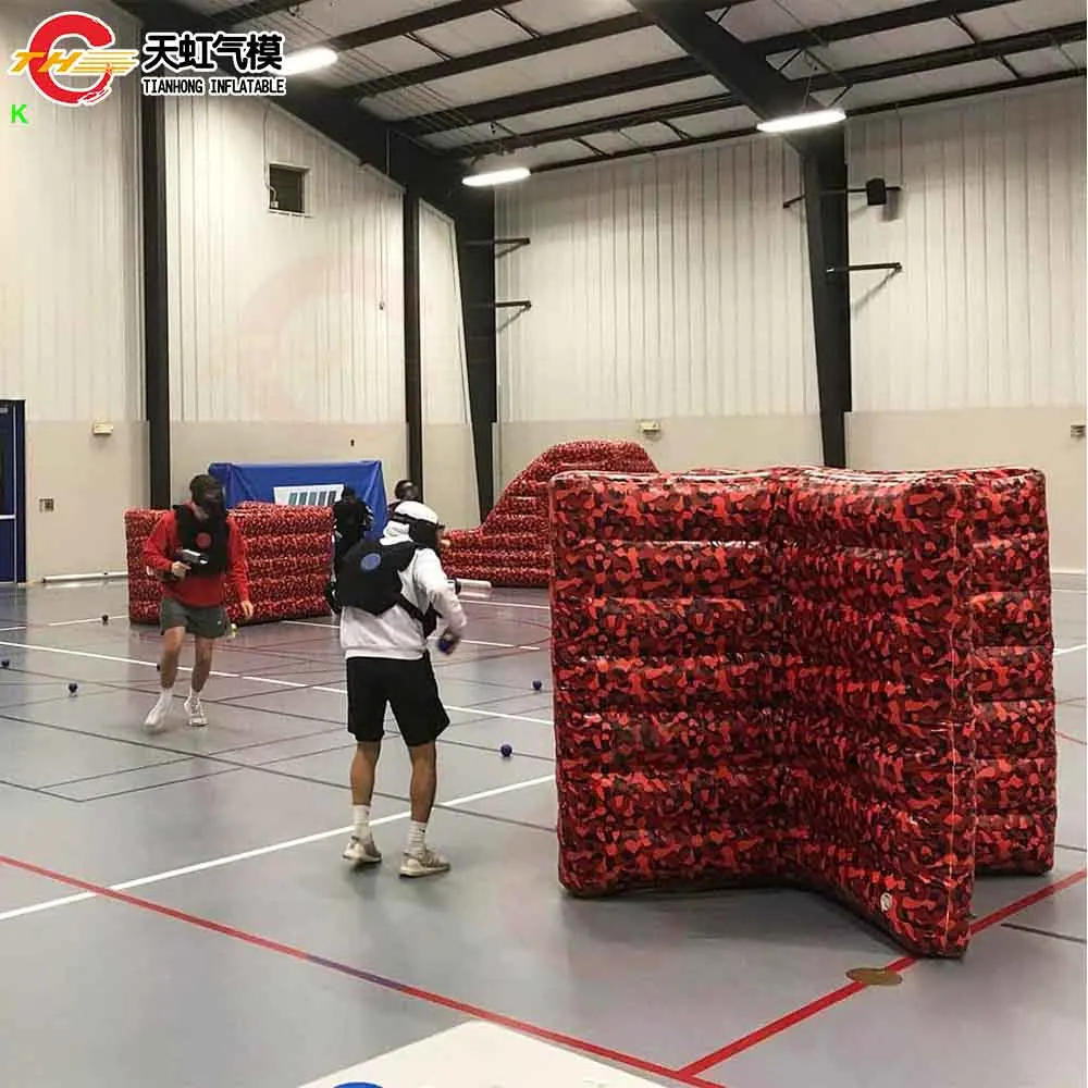Nave veloce Gonfiabile CS Wars Battle Arena Air Paintball Field CS Bunkers Gonfiabile Paintball Bunker Copertura per ostacoli