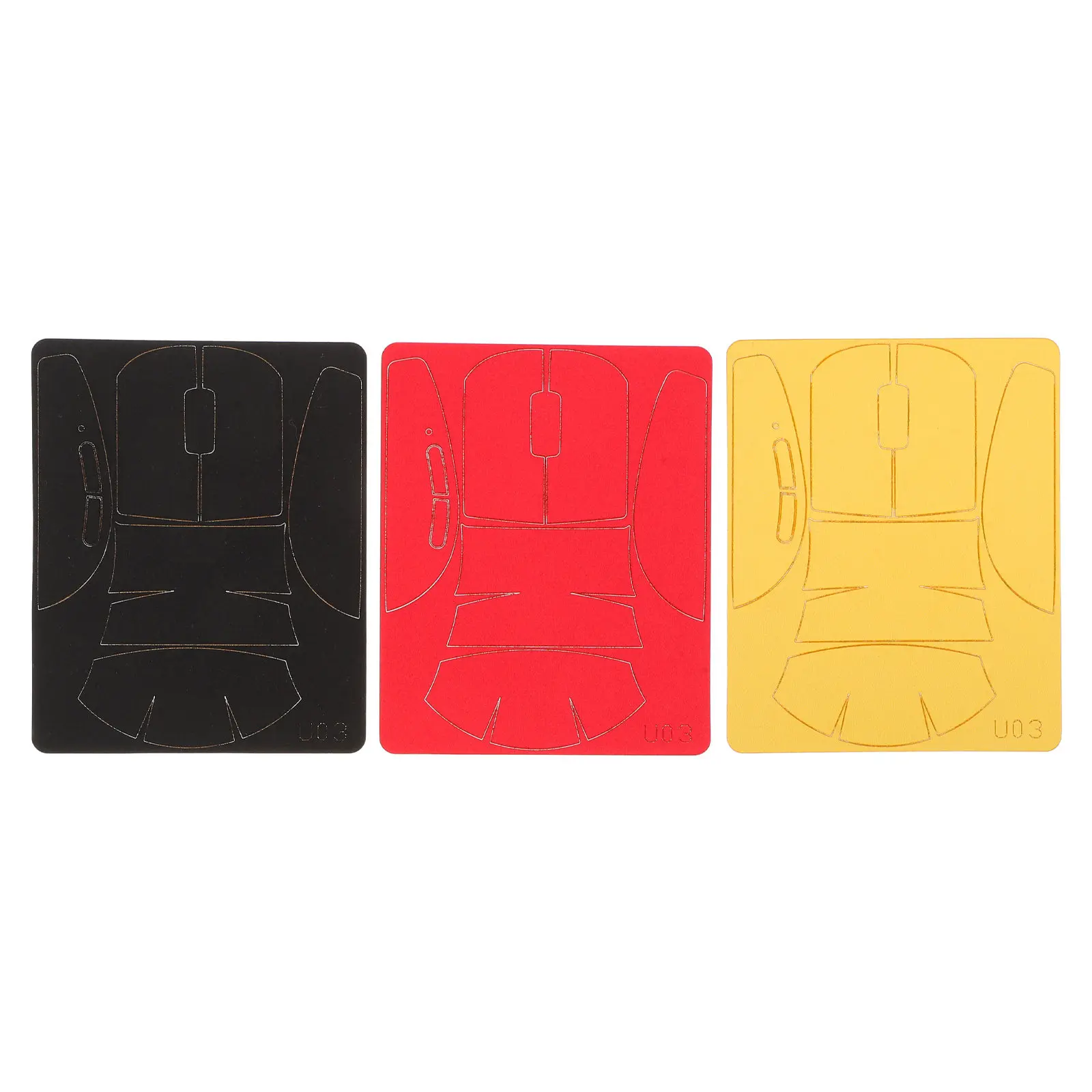 3Set Mouse Anti-Slip Tape Stickers Wireless Grip Pads Sweat-Proof Protective Skin Decal for Gaming Office Non-Slip Mouse Cover