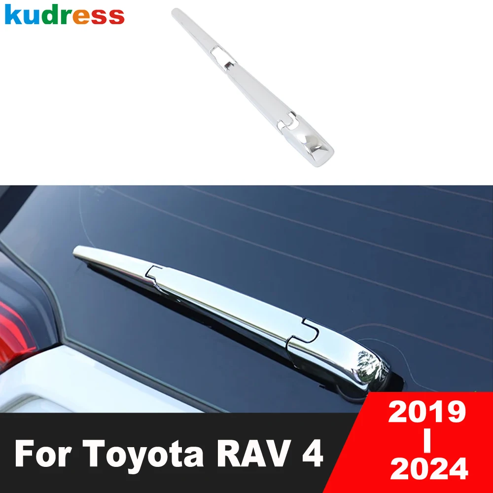 

Для Toyota RAV4 RAV 4 2019-2022 2023 2024 крышка заднего дворника автомобиля из углеродного волокна, накладка на заднее окно, чехлы на руки ветрового стекла, аксессуары