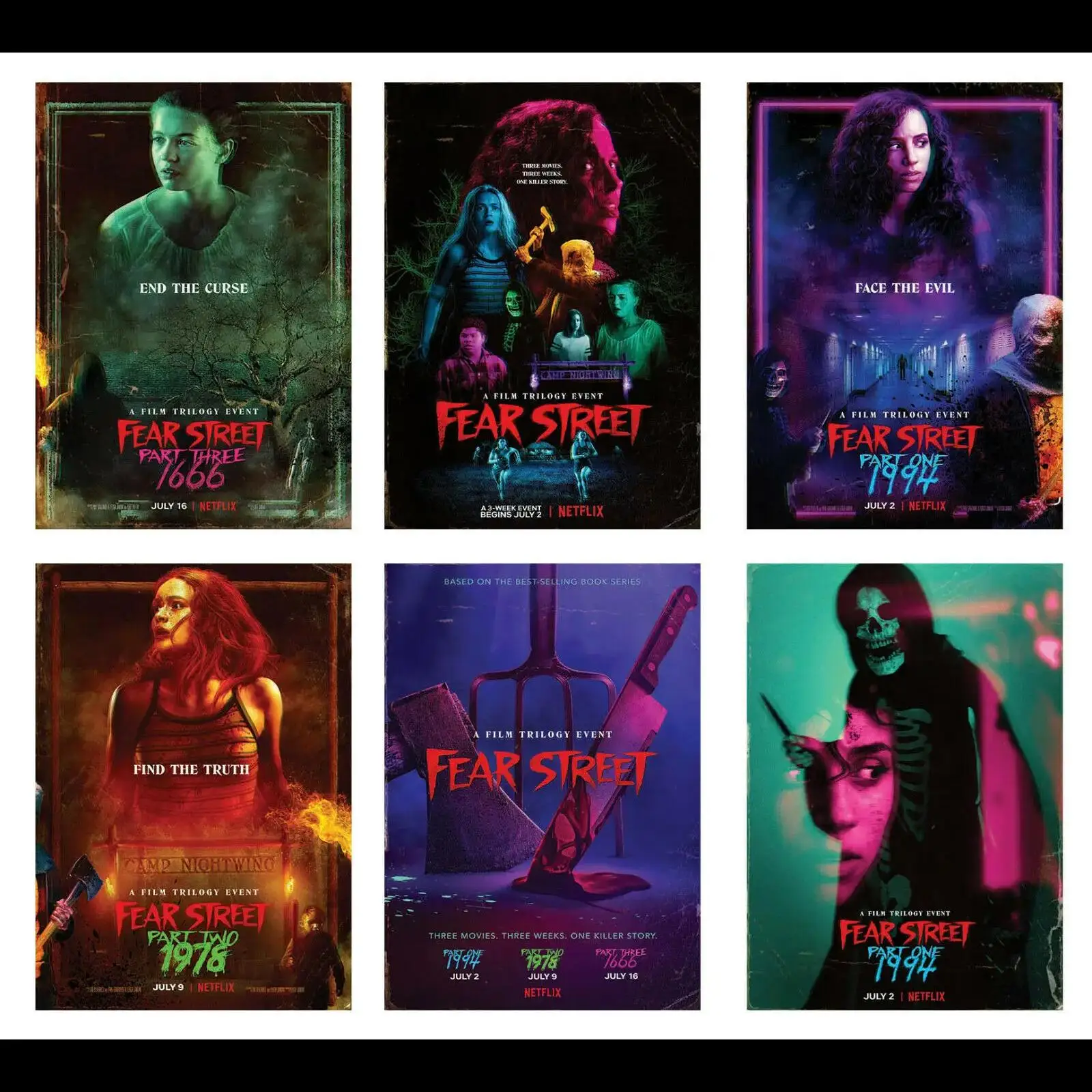 Fear Street Horror Movie Print Art Canvas Poster  Living Room Wall Decor  Home Decoration Picture  Poster Prints Decor