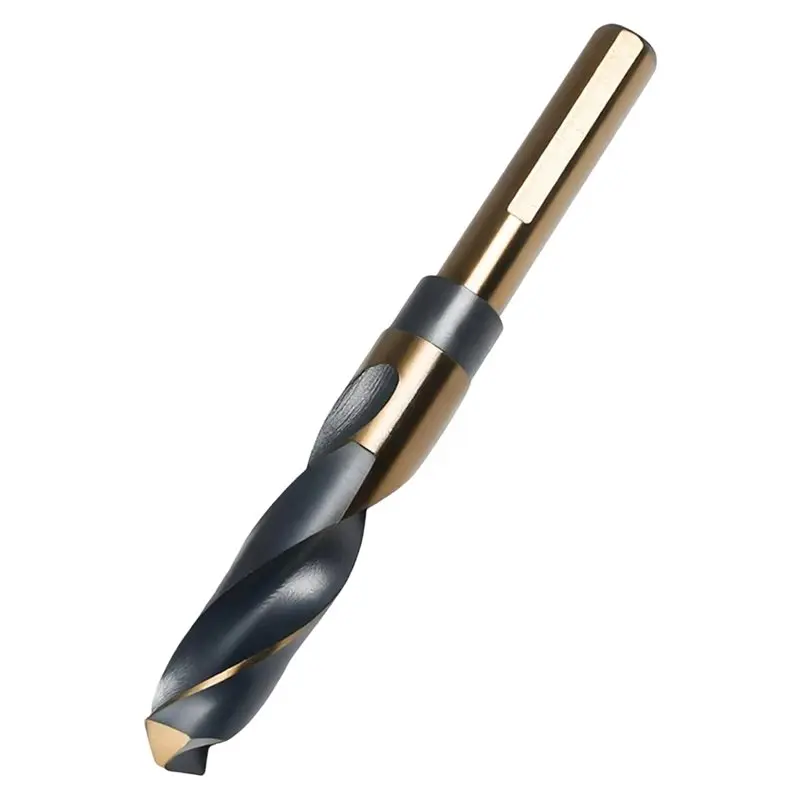 

A25I-HSS Black And Golden 11/16 Inch Drill Bit, High-Speed Steel Bits In 1/2" Shank, For Metal& Wood, Reduced Shank Design