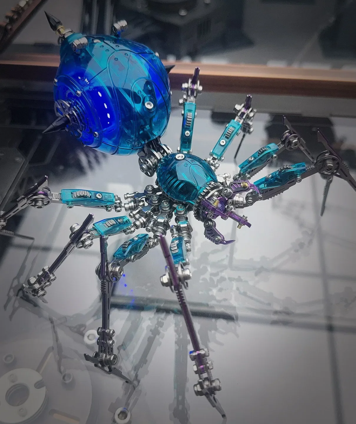 3D Puzzle Metal Exquisite Spider Assembly Model Kits High Difficulty DIY Steampunk Mechanical Insect Toys for Boys Adults Gift view 5