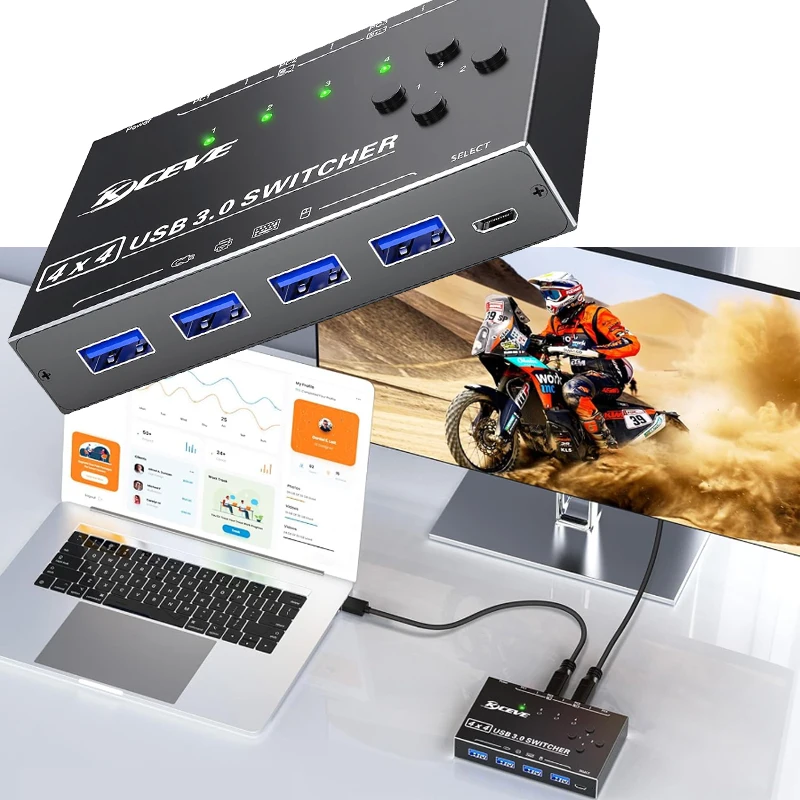 

game USB Synchronous Controller Adapter Multi-function Splitter Extender USB Splitter Switch USB3.0 Switcher sharing screen