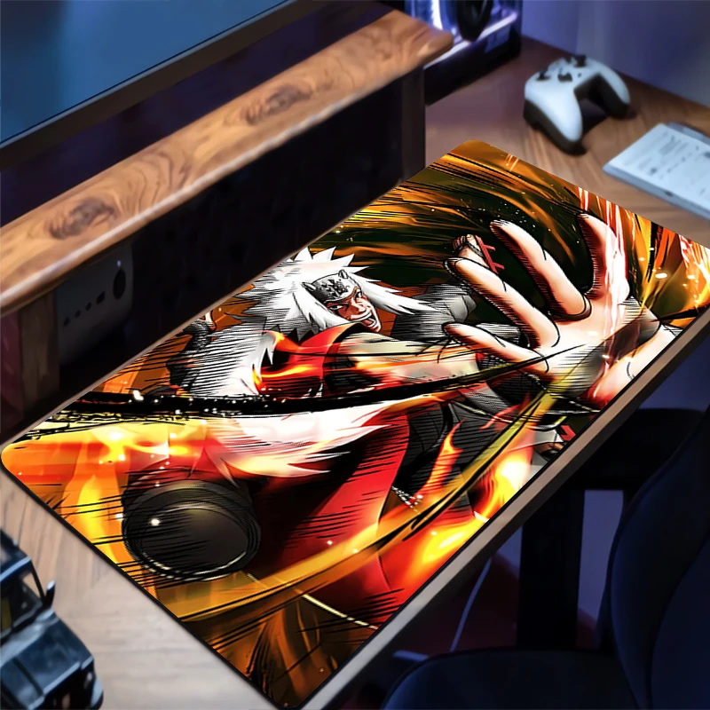 

Mouse Pad Gamer Anti-slip Anime Desk Mat Gaming PC Accessories Tablet Pad Large HD Mousepad Naruto Jiraiya Extended Keyboard Mat