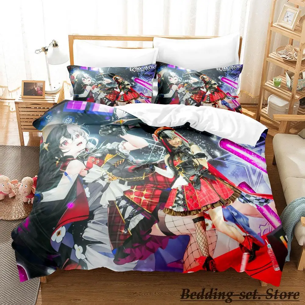 

Echocalypse Bedding Set Single Twin Full Queen King Size Bed Set Aldult Kid Bedroom Duvetcover Sets Anime parure de lit Bed