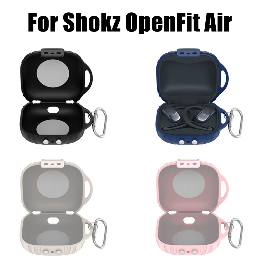 New Soft Earphone Case Silicone Anti-drop Protector Cover Shockproof with Hook Protective Sleeve for Shokz OpenFit Air