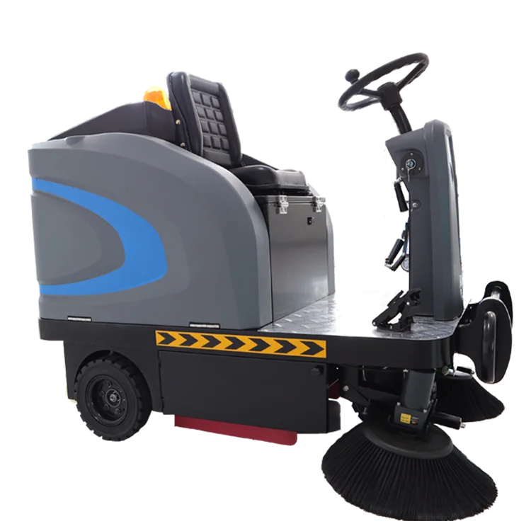 ماكينة تنظيف الأرضيات الداخلية/الصناعية الكهربائية الأوتوماتيكية، معدات تنظيف جديدة للركوب، قدرات الكنس تتميز بالفرشاة
