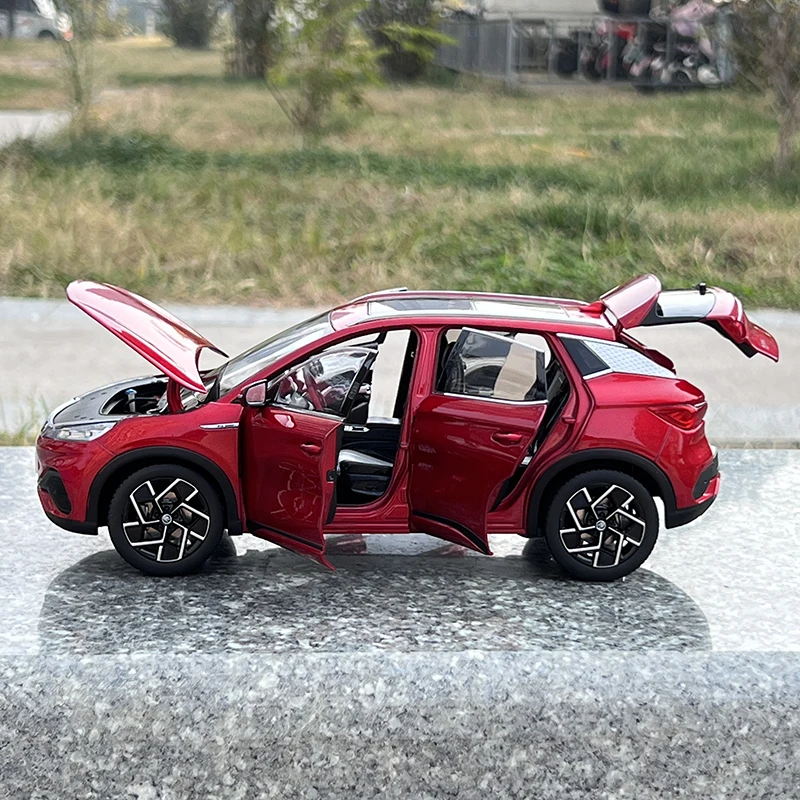 BYD Yuan PLUS, EV, ATTO 3, Alloy Car Model, New Energy SUV, Desktop Decoration, Collection Gift, 1:18