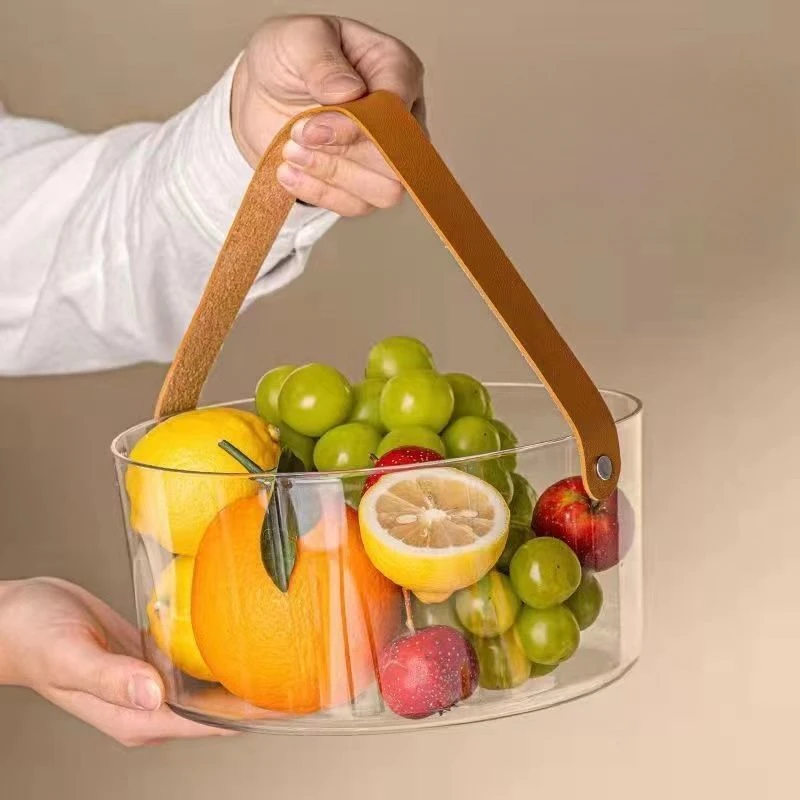 Small Portable Fruit Basket, Ice Bucket, High Appearance Level, Household Hand-held Fruit Basket, Storage Tool, Living Room Vase