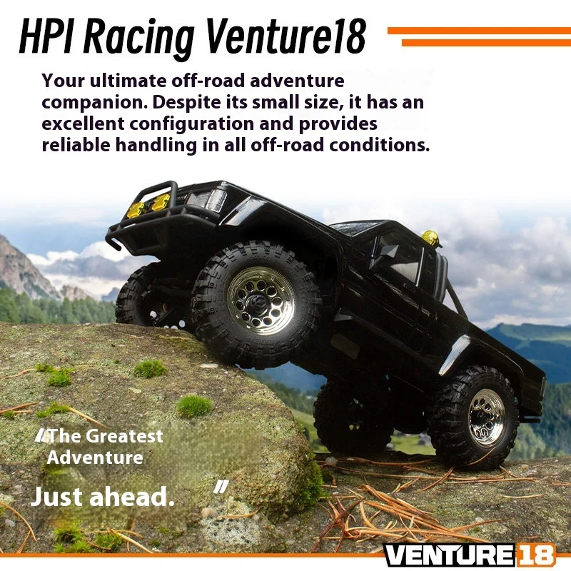 Hpi Venture Remote Control Brushless Simulation 1/18 Hailux Sr5 Four Wheel Drive Off Road Climbing Vehicle Children'S Toy Gift