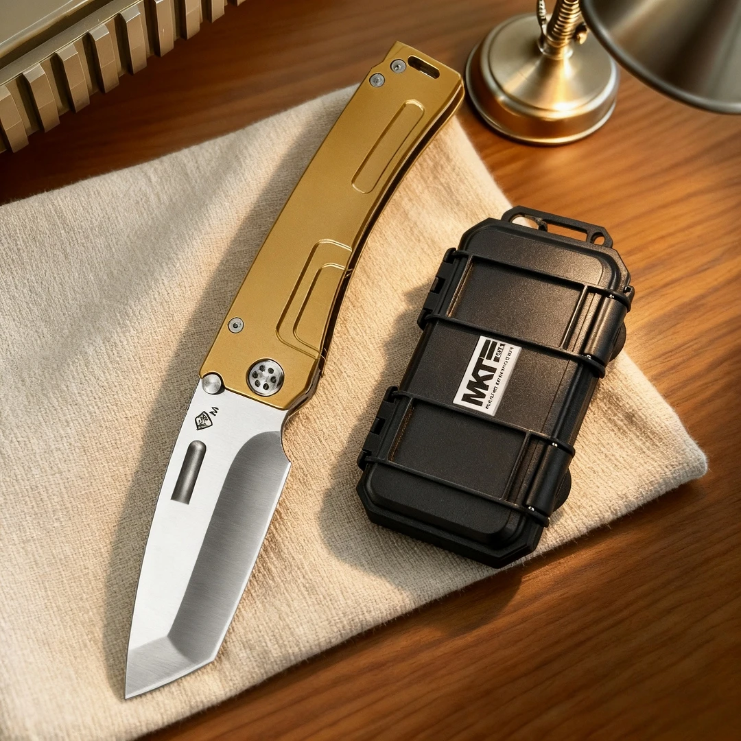 

MKT-M- High-hardness D2 steel heavy-duty folding knife, adventure survival knife, mountain climbing emergency knife