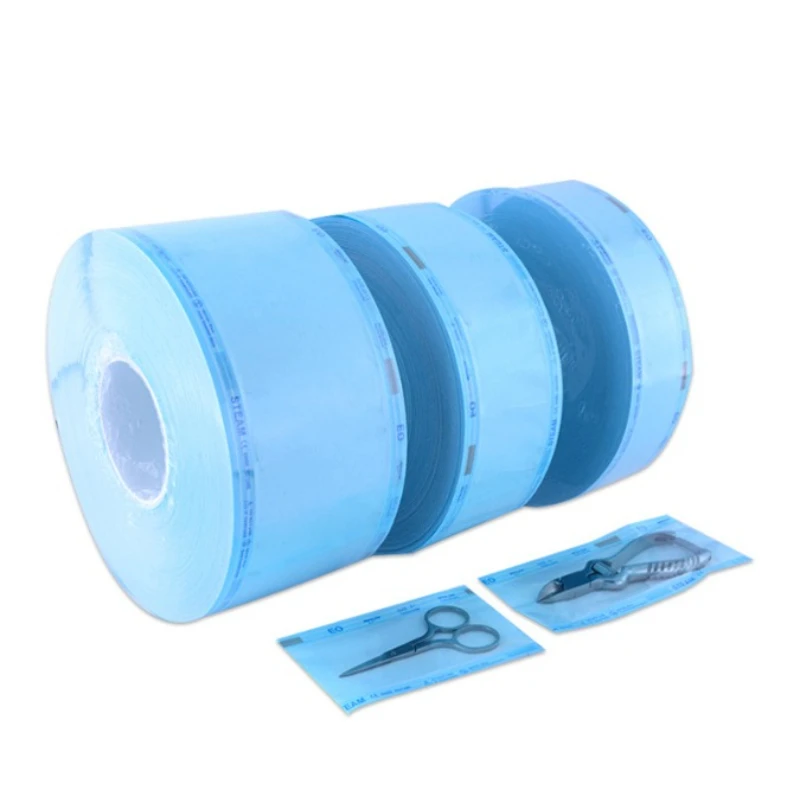200m/Roll Dental Sterilization Bag Medical-grade For Sealing Machine Oral Product Dental Material For Dentist 50mm 55mm 75mm