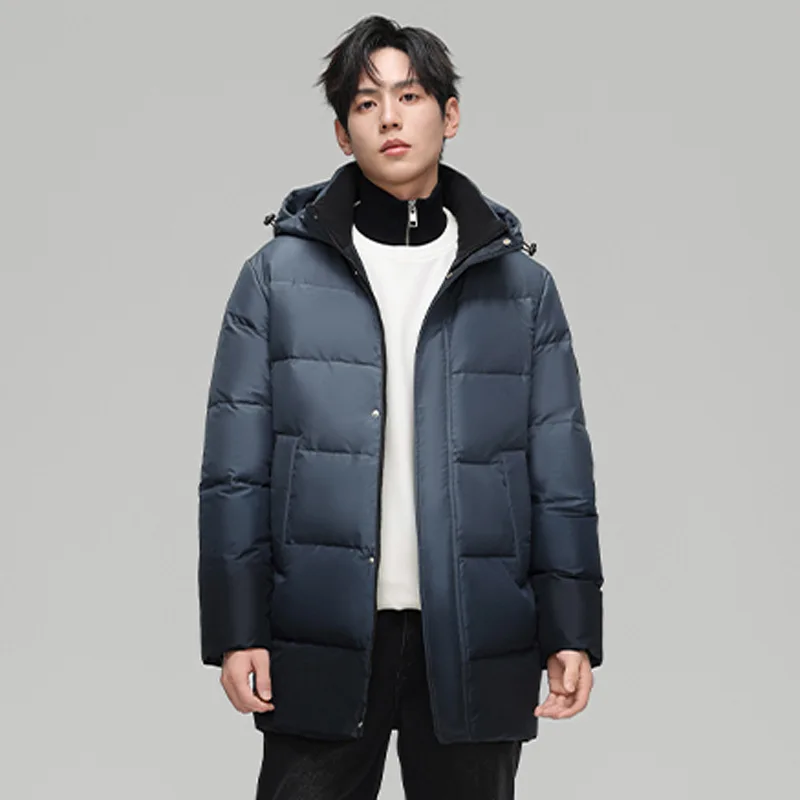 الرجال الشتاء أسفل معاطف السترة سترة الملابس الدافئة مقنعين سترة منفوخة العلامة التجارية الفاخرة الحشو سميكة قصيرة وسادة مبطنة HWY288