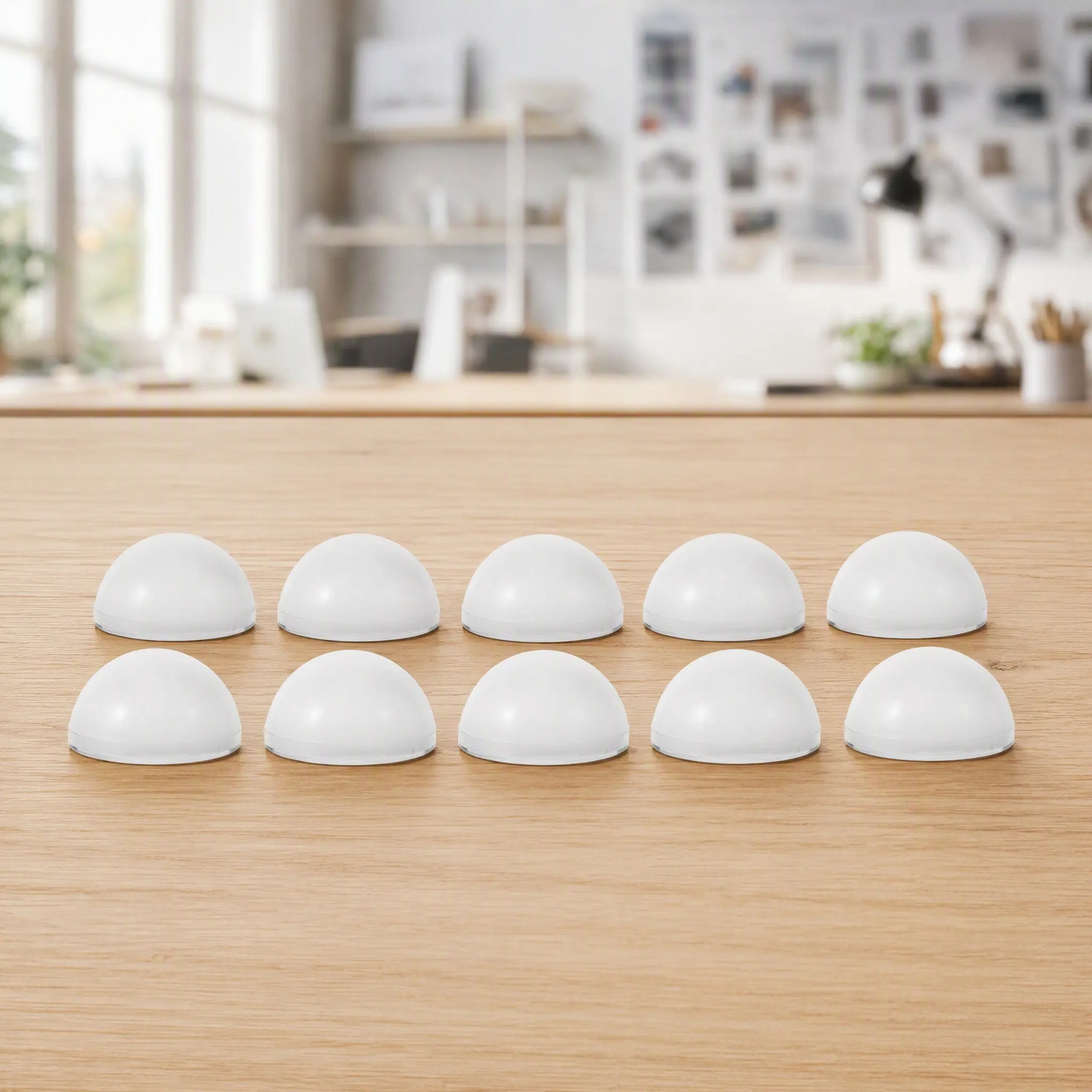 10Pcs LED Vanity Lamp Shade Half Sphere Clear Bulb Cover for Makeup Mirror Light Fixtures Bathroom Light Replacement