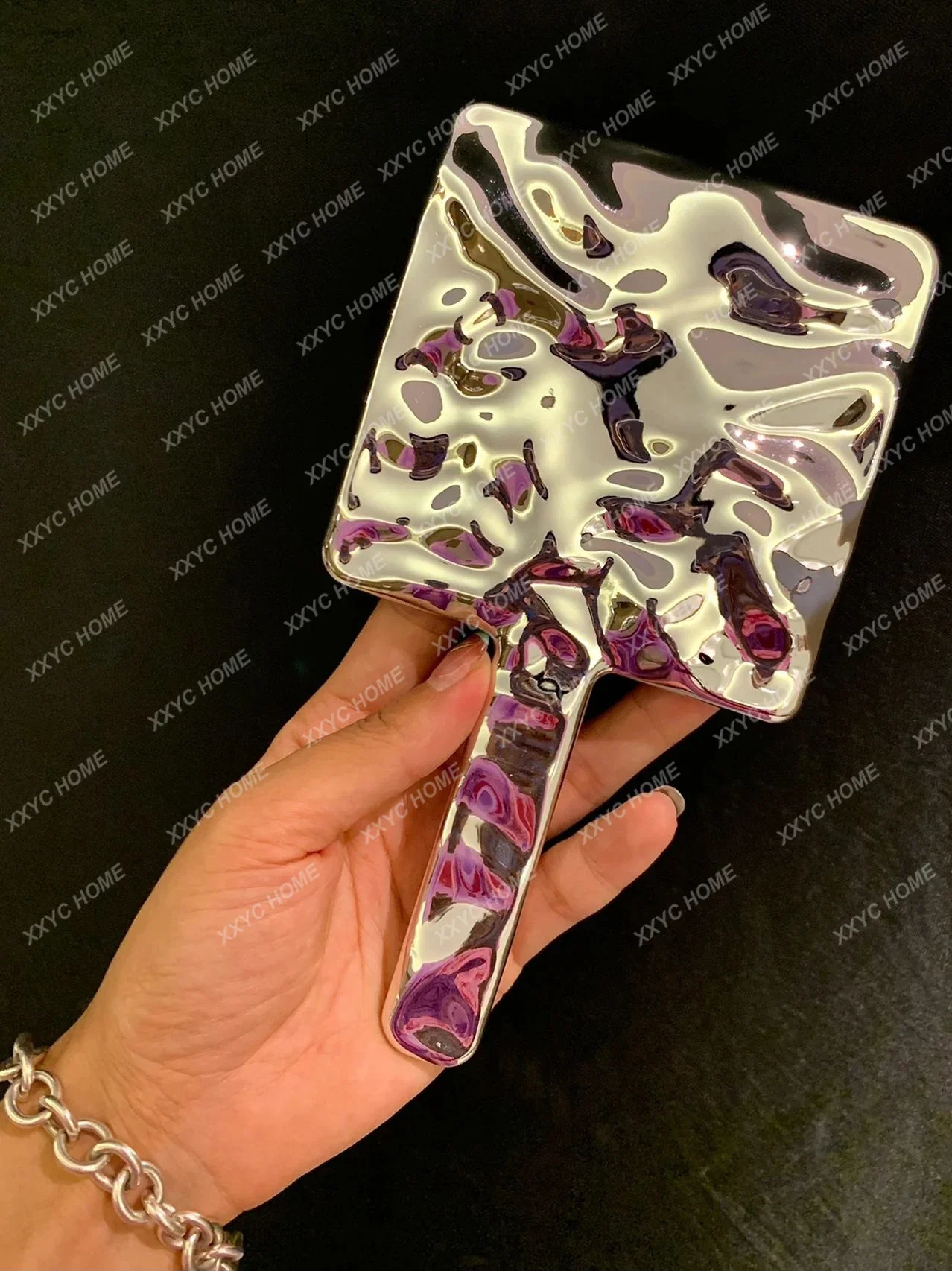 Hand held vanity mirror