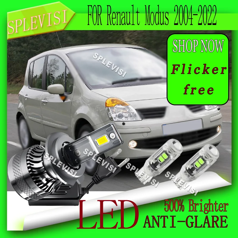 

2pcs 6000k White Safe Night Driving Low Beam Bulbs For Renault Modus 2004 2005 2006 2007 2008 2009 2010 2011 2012 2013 2014-2022