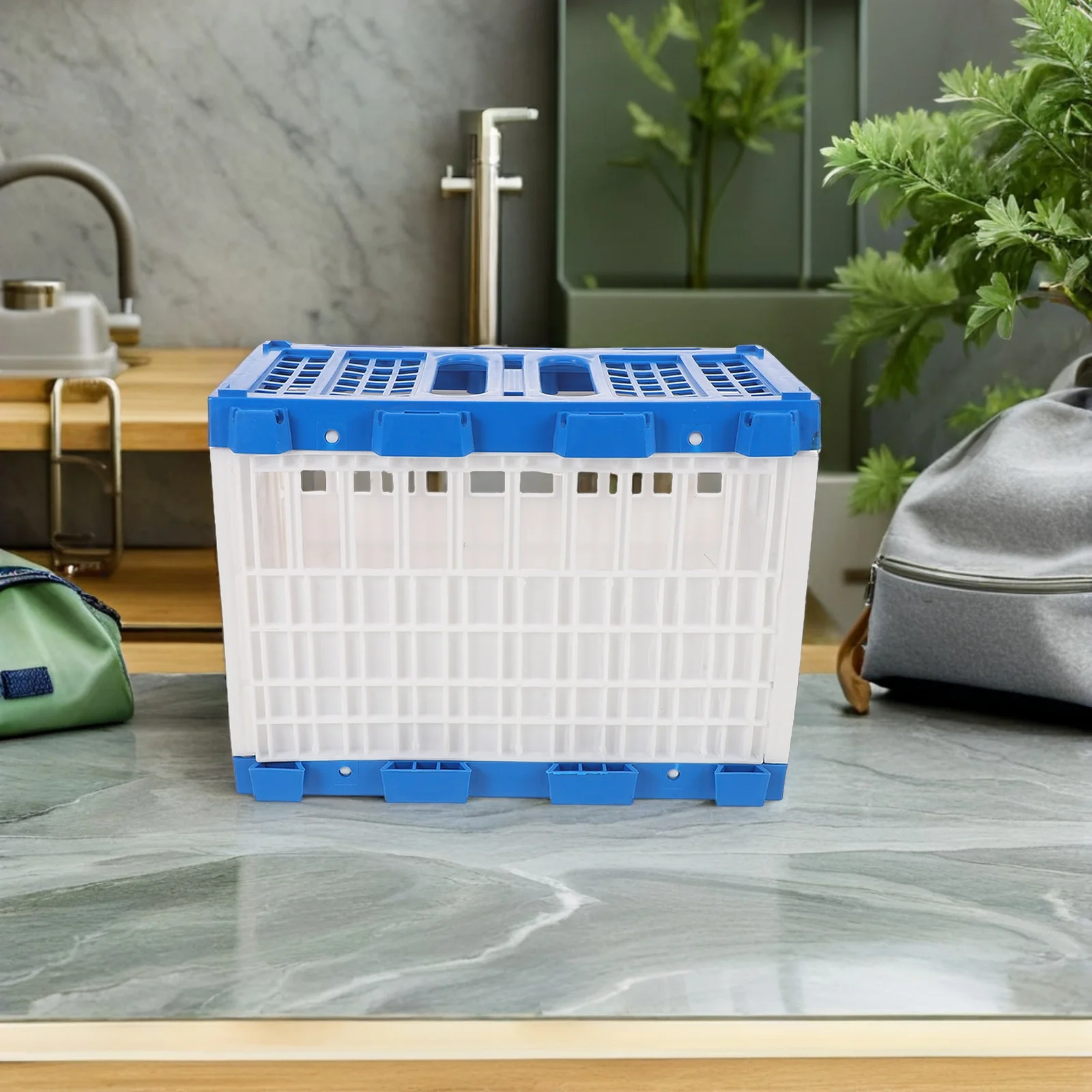 

1pcs 32X24.5X16.5Cm Plastic Pigeon Cage For Training Release: Portable Bird Travel Carrier Lightweight Ventilated Pigeon Basket