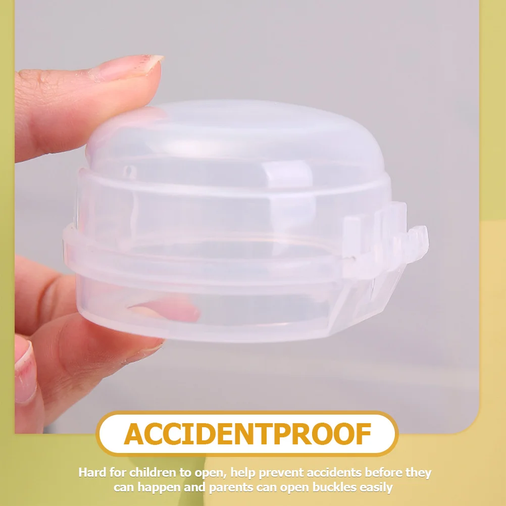 

10 шт., универсальные чехлы для ручек для плиты, прозрачные защитные чехлы для газовых ручек для безопасности детей, защита для детской кухонной плиты, прочное использование