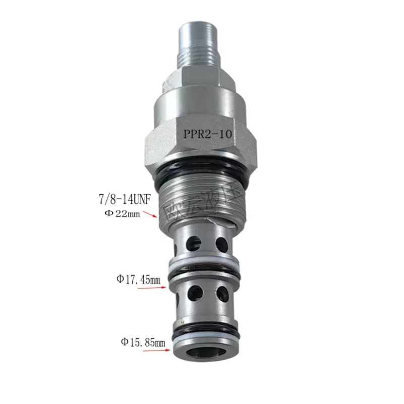 Pressure Reducing Valve PPR2-10 Excavator Motor Pilot Oil Pump, Relief Valve Hydraulic Valve PBDB Pressure Valve Regulator PPDB