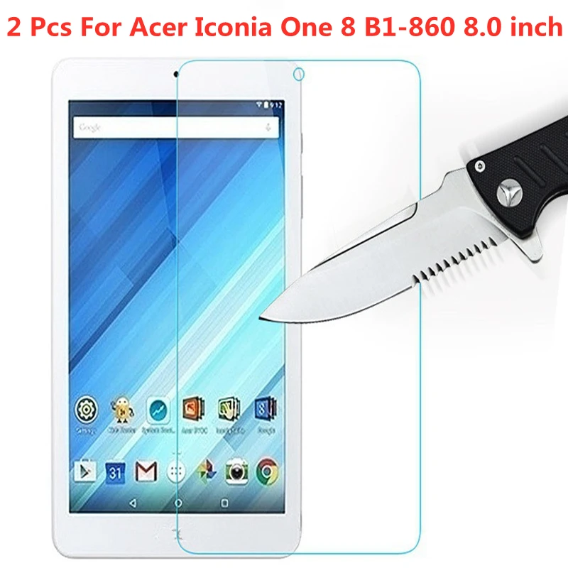 2 Pcs For Acer Iconia One 8 B1-860 860  One8 8.0 inch Screen Protector Tablet Film Tempered Glass