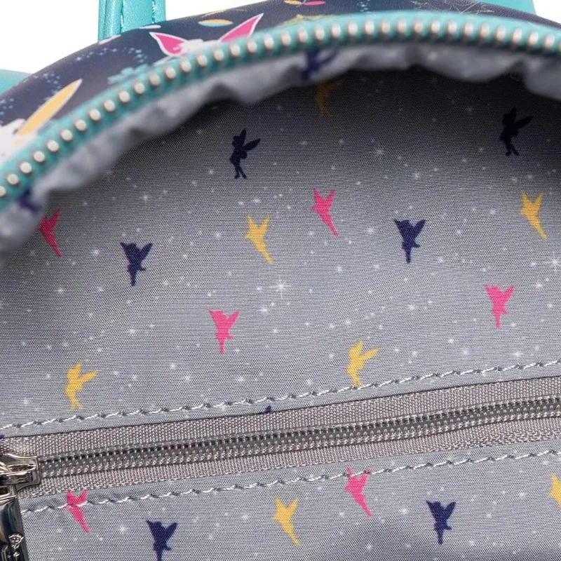 Disney Lounge fly Frauen blaugrün Tinkerbell leuchten im Dunkeln Allover Print Rucksack