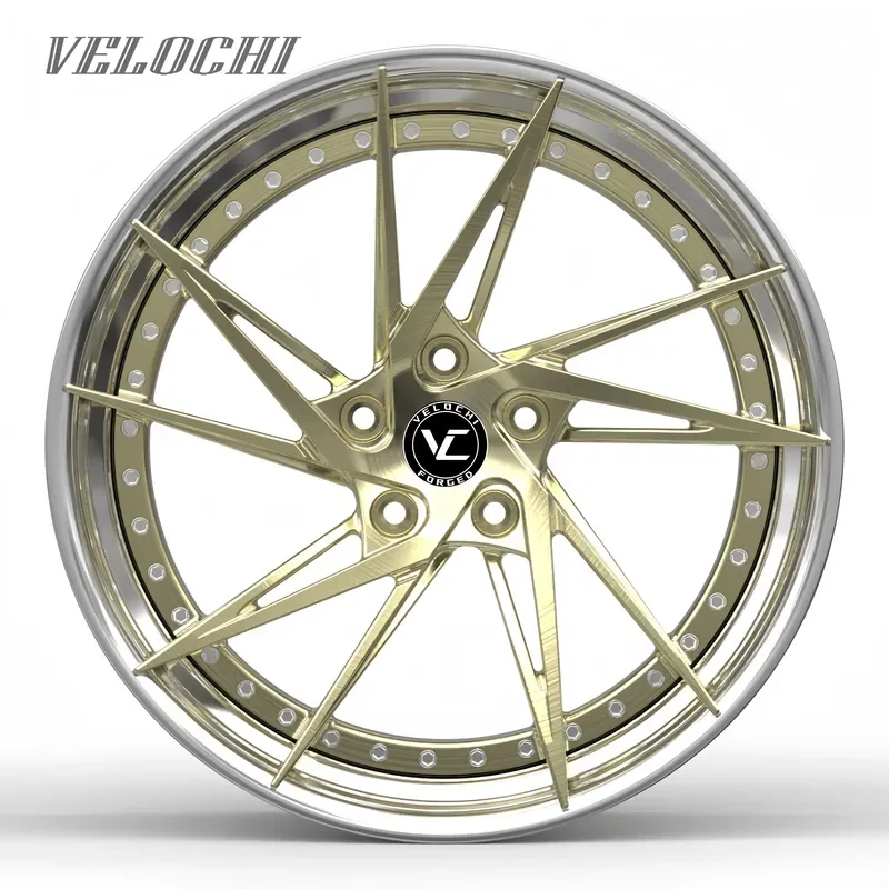 VLC 2 Piece Car Rims 17 18 19 20 21 22 23 24 Inch 5 Holes Customized Sport Deep Dish Forged Wheels for