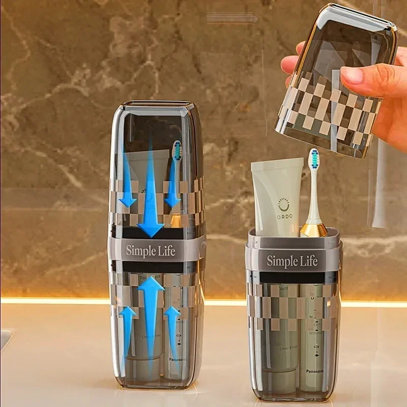 Toothbrush Travel Containers Transparent Portable Toothbrush Case Outdoor/business Trip/travel Acessories