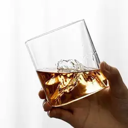 1PCS Mountain Shape Water Glass Cup Wine Glass Whiskey Glass