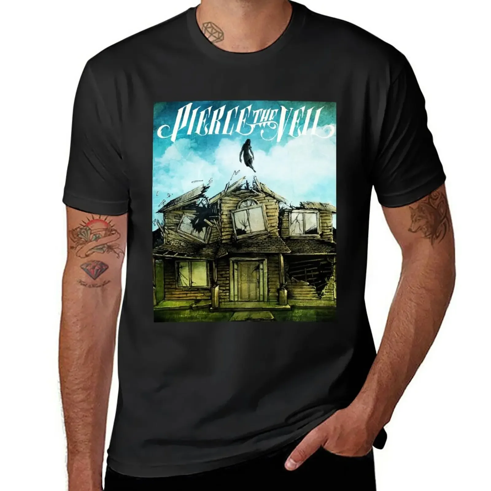 collide pierce with the sky veil 2021 masju T-Shirt vintage anime shirt sports fans cheap stuff men tshirt