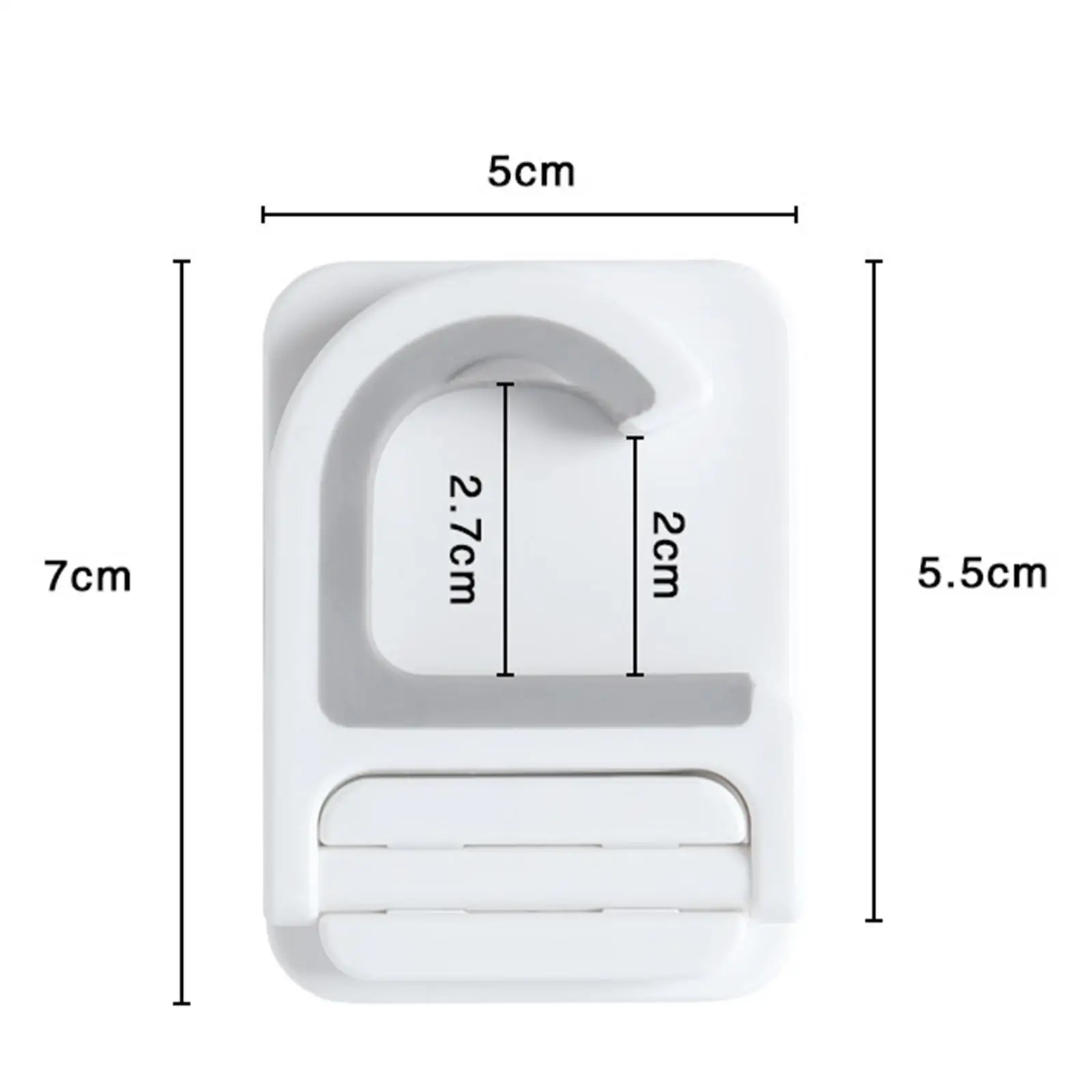 Bathroom Accessory Without Drilling Mop Holder Plastic Wall Mounted Broom Clip Anti Slip Hanger for Towels and Brushes - view 3