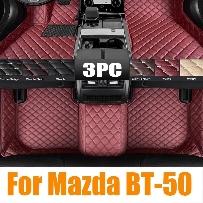 3D TPE LHD BT50 Floor Car Mat For Mazda BT-50 2015-2020 Car Floor Liner Tray Foot Pad Carpet Mat 4x4 Pickup Accessories