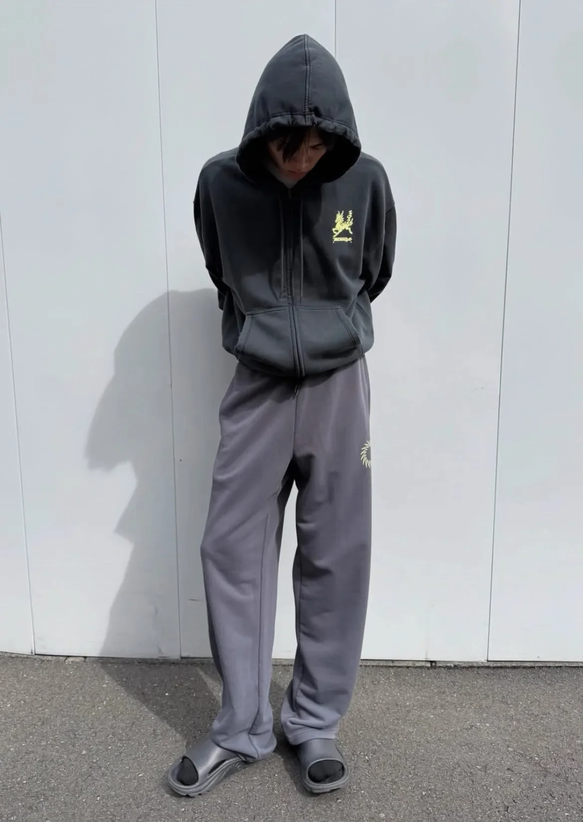 UVU Running Tokyo Limited Sweatpants Elastic Drawstring Straight Loose Trousers For Running Fitness Hiking Commute Unisex