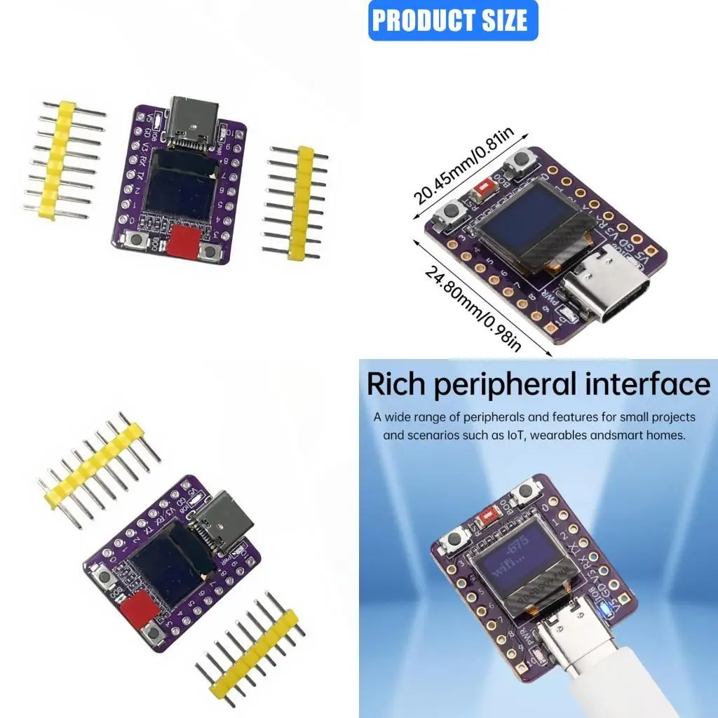 

R53C ESP32 Светодиодная программная плата 10 мкА Sleep RISC v Архитектура Wi -Fi Беспроводные приложения