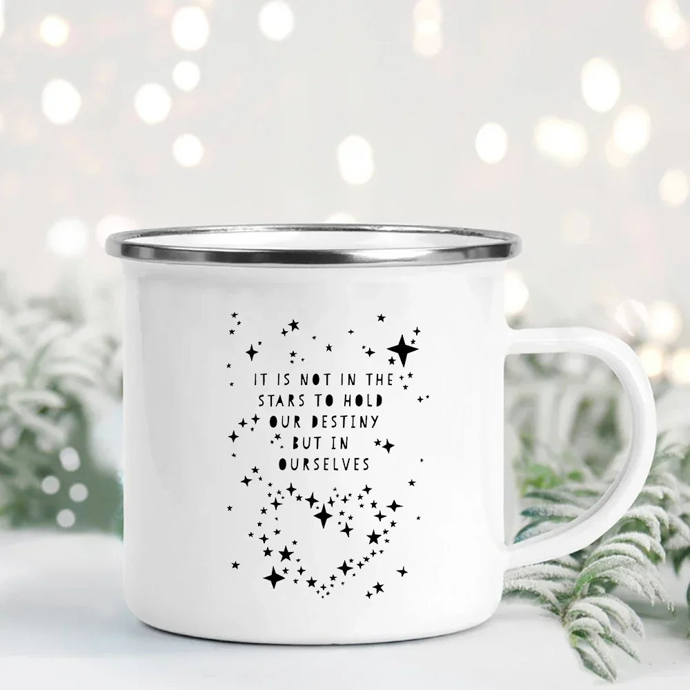 dult Child Breakfast Milk Mug Night Star Sky Creative Enamel Coffee Tea Mugs Home Party Beer Drink Juice Cocoa Cup AHoliday Gift