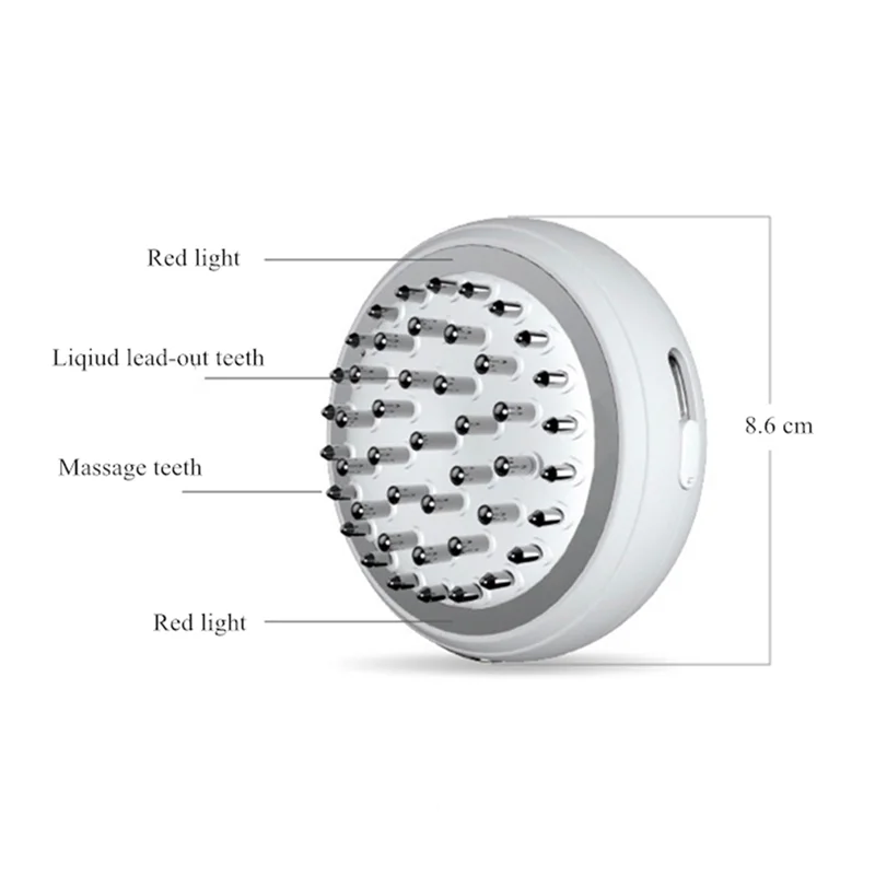 ABZA-Haarwachstumsprodukte Nachwachsenkamm EMS Elektrisches Kopfmassagegerät für die Kopfhautpflege Haarausfall Stressabbau