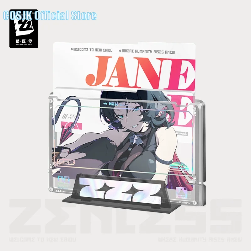 Presale Game Zenless Zone Zero Official Merch miHoYo Original Fixed Frame Acrylic Insert Set Unknown Camp Jane