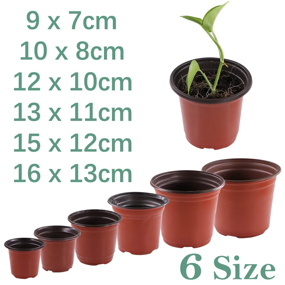 Garden Plant Pot Flowerpots Nursery Seed Starting Lightweight Breathable Maintain Humidity Flower Vegetable in 6 sizes Container