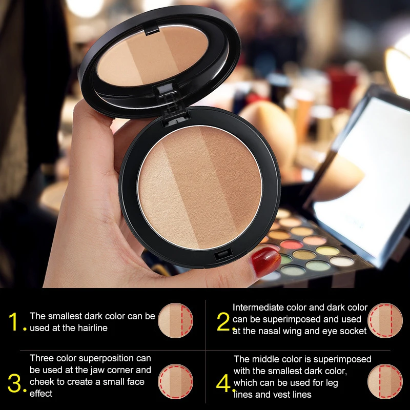 

Celebrity Makeup Makeup Artist Must-have Long Lasting Versatile Contour Palette Seamless Blending Complexion